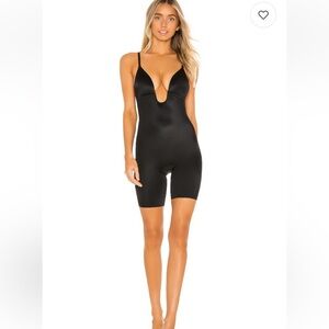 SPANX Suit Your Fancy Black Plunge Low-Back Bodysuit Convertible Straps XL NWT